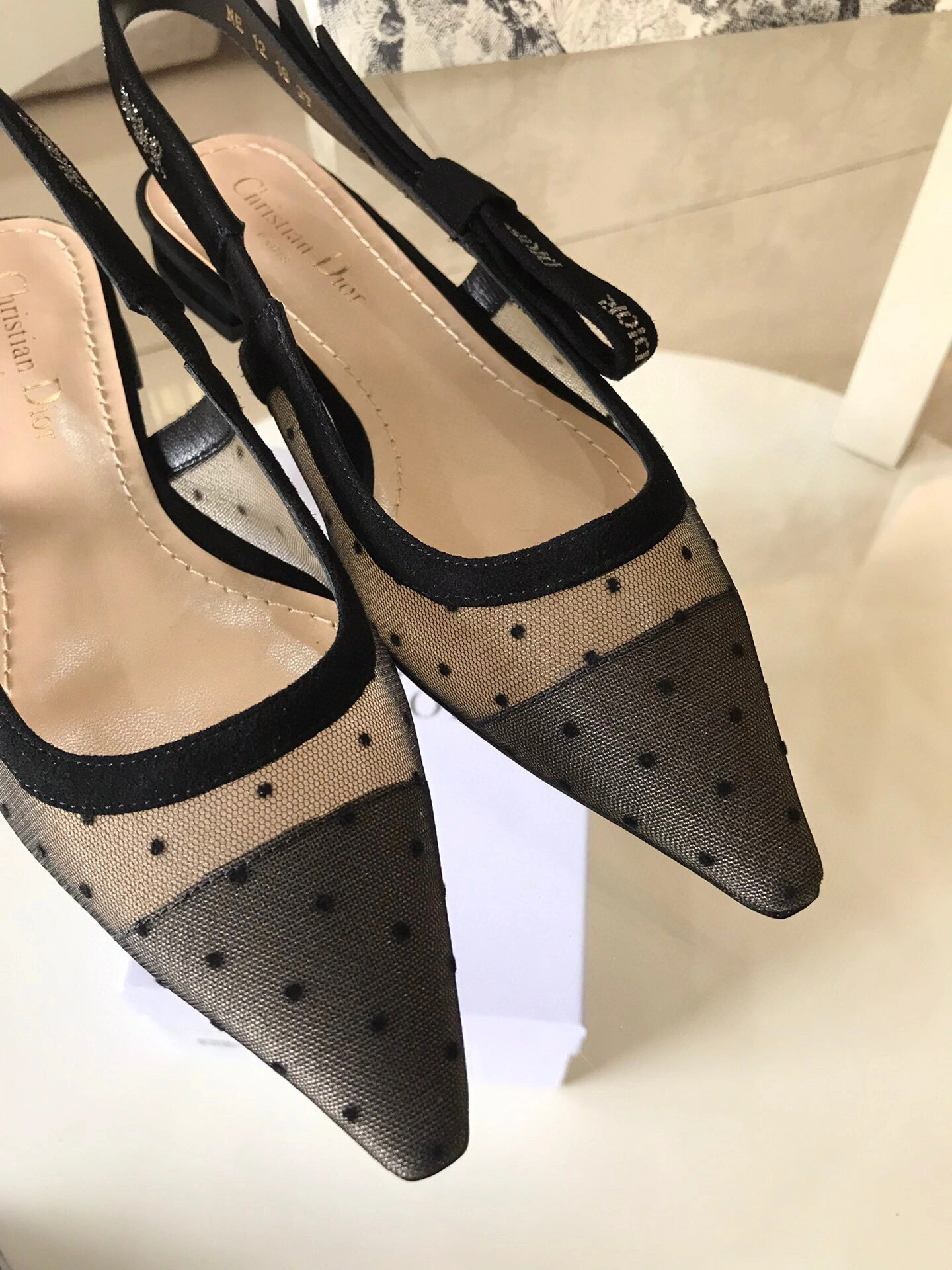 coco-- embroidery Heel height1cm 6.5cm 9.5cm slingback 2colour item : B-X024B25139-2